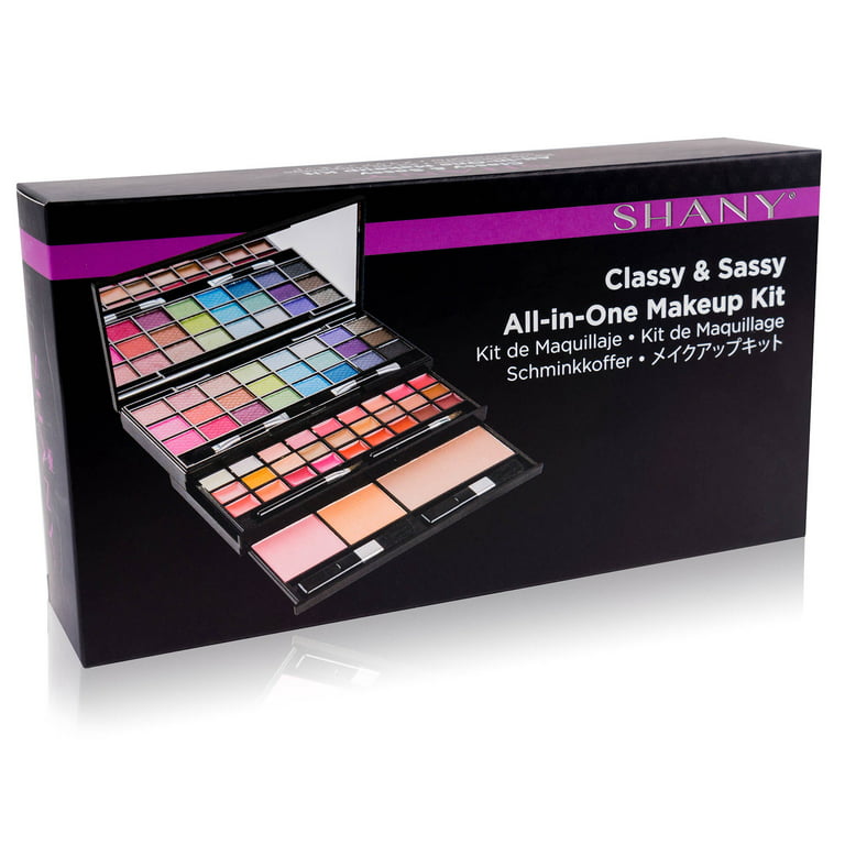 SHANY Classy & Sassy All-in-One Makeup Kit Makeup Set with Cosmetics  Mirror, Makeup Applicators, 24 Eye Shadows Colors, 18 Lipstick Lip Glosses,  2 
