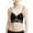 Black, variant on Womens Bras U Shape Backless Convertible Strap Wirefree Seamless Glossy Comfort Bralette Underwear Black