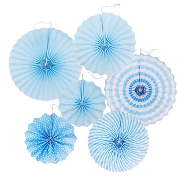 Abanicos de papel tisú DIY, decoraciones de fiesta, artesanías de papel colgantes de Navidad, decoraciones para Baby Shower, suministros de Decoración de cumpleaños y boda