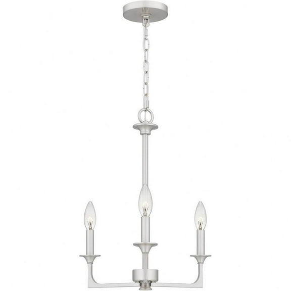 3 Light Chandelier in Transitional Style-20 inches Tall and 16 inches Wide-Brushed Nickel Finish Bailey Street Home 71-Bel-4885062