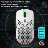 Ultralight Wireless Gaming Mouse,6 Kinds RGB Backlit,5 Levels ...