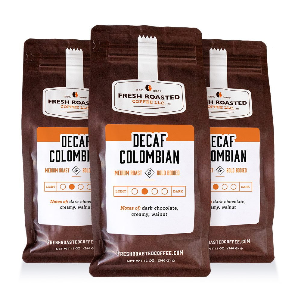 Fresh Roasted Coffee LLC, Colombian Decaf Coffee, Whole Bean, 12 oz 3