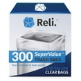 thumbnail image 1 of Reli. Bolsas De Basura De 6 A 10 Galones | 300 Bolsas | Borrar | Cuarto De Baño | Fuerte | Basura, 1 of 8