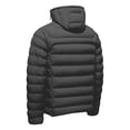 thumbnail image 6 of Mens Quilted Jackets Winter Plus Size Windproof Hooded Long Sleeve Solid Color Full Zipper Casual Daily Warm Comfortable Padded Jacket for Outdoor Sports, 6 of 6