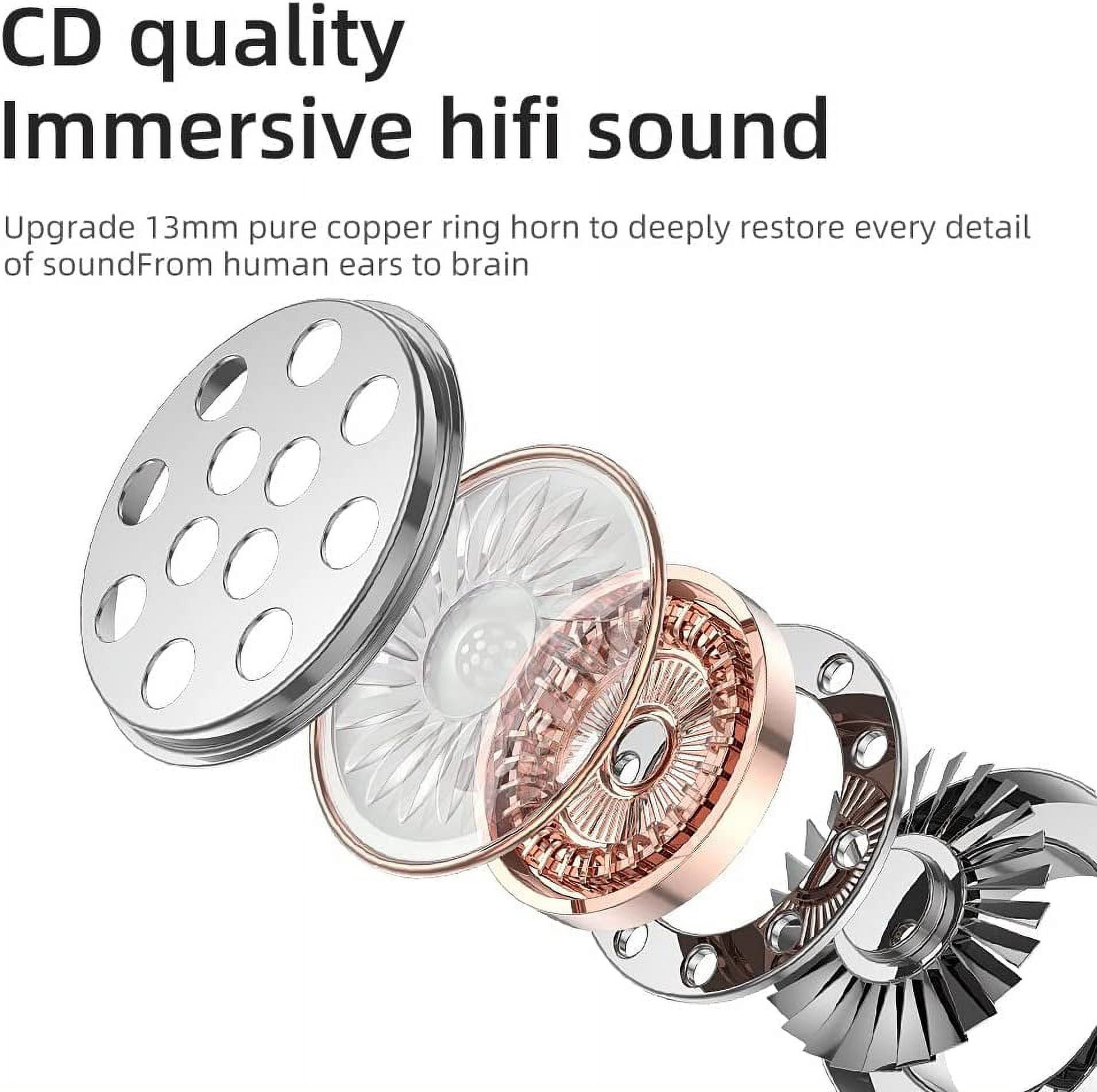 Wireless Earphones Earbuds,TWS Bluetooth 5.2 Headphones,Fingerprint Touch, Comfortable Fit for Sports, Ultra-Long Play Time, IPX7 Waterproof, Hi-Fi Earphones for Bluetooth Devices(Auto Connect)