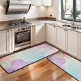 thumbnail image 3 of Kitchen Rugs Sets Of 2,Soft Floral Watercolor Pattern Anti Fatigue Kitchen Mat Rugs Non Slip Washable,Decorative Kitchen Floor Mats for Kitchen,Sink,Laundry,17"x47"+17"x47", 3 of 5
