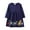Dark Blue, variant on TAIAOJING Toddler Girls Coton Embroidery Applique Short Sleeve Dresses 1 7Y Leisure 1-2Y