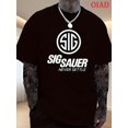 thumbnail image 1 of SIG SAUER Men's Never Yield Graphic T-Shirt - Bold -Never Yield- Print, Breathable Crew Neck Tee for Gym, Everyday & Formal Wear - Machine Washable Non-See Through Shirt - Ideal Gi, 1 of 5