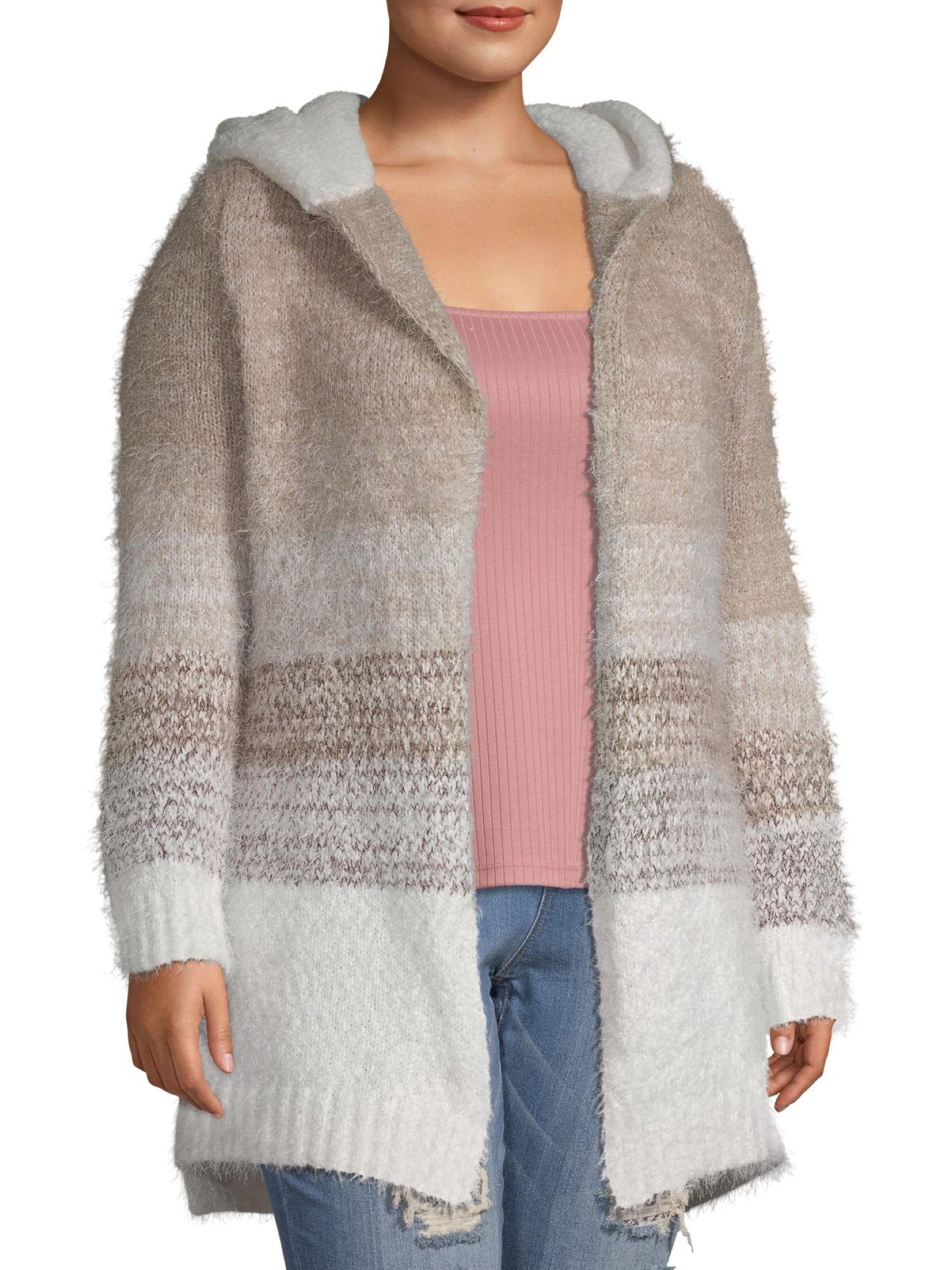 Absolutely Famous Women s Plus Size Ombre Stripe Super Soft