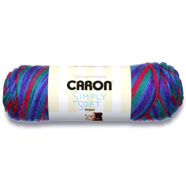 Caron Acrylic Simply Soft Stripes Yarn (141g/5 oz), Jersey Shore