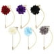 thumbnail image 2 of Broche de cadena de rosas Jadeshay 6 piezas Broche de traje de Cinta hermoso y simple color Púrpura Marfil Rojo vino Negro Gris oscuro Azul claro, 2 of 8
