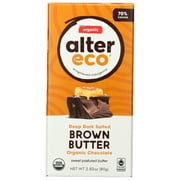 Alter Eco Dark Salted Brown Butter Organic Chocolate Bar, 2.82 Oz