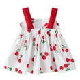 thumbnail image 4 of Edvintorg 1-4 Years Baby Dresses for Girls Toddler Kids Baby Girls Summer Cute Floral Print Slip Dress Bowknot Princess Dress, 4 of 7