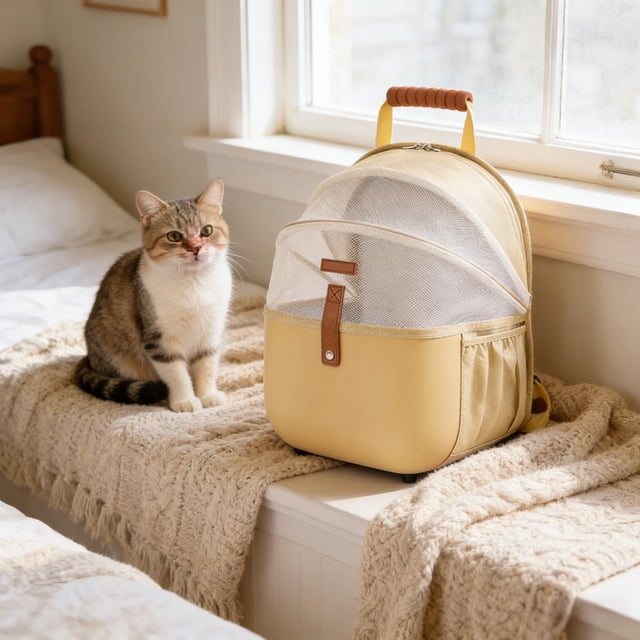 A Spacious Breathable And Lightweight Outdoor Pet Carrier Suitable For Cats And Dogs