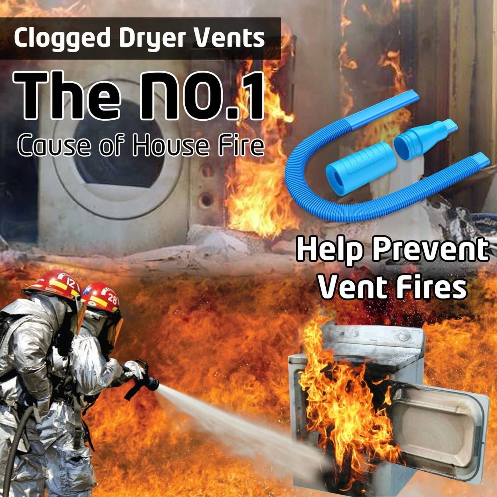 CRESTIN- Petode Dryer Vent Cleaner Kit Vacuum Attachment - Multiple Combination