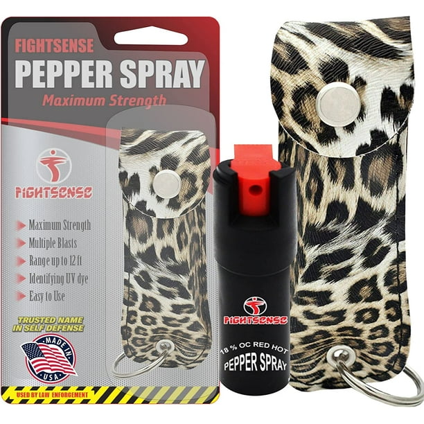 FIGHTSENSE Self Defense Pepper Spray 1/2 oz Compact Size Maximum