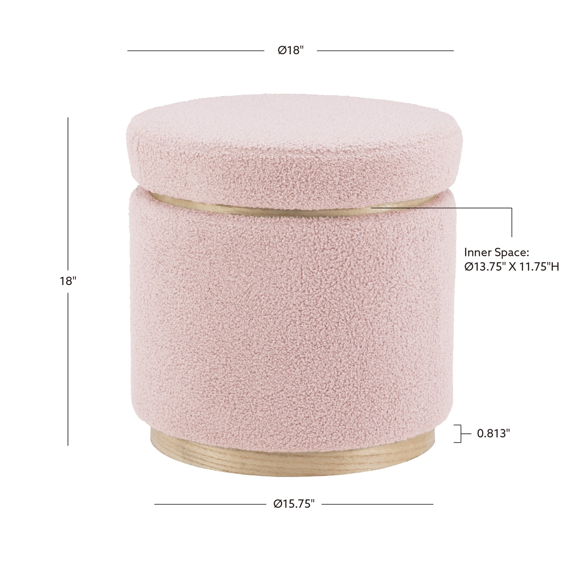 Blush on sale ottoman stool