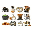 thumbnail image 4 of 36x colgante de decoración de Halloween, adornos colgantes de Halloween con cuerda, creativo, Retro, de madera para sala de estar, Patio delantero mayimx decoraciones de halloween, 4 of 7