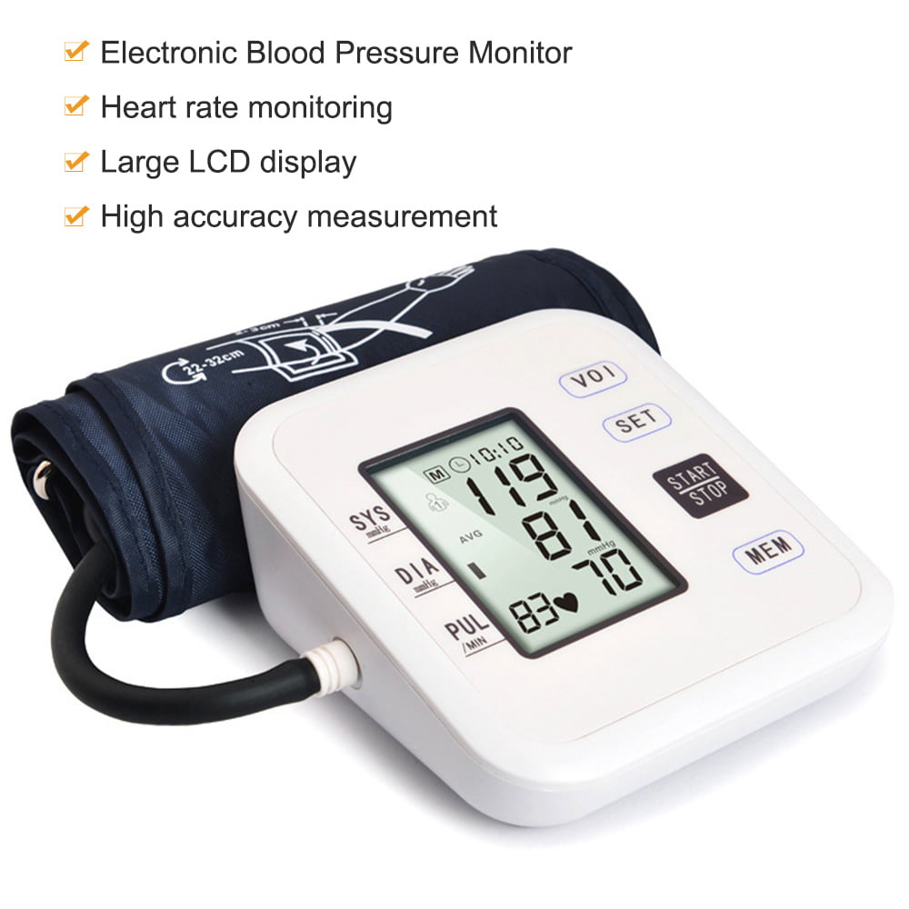 Tensiomètre numérique de la pression artérielle électronique 