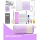 thumbnail image 3 of Estuche para lápices YOKUMA, bolsa de lápices estética de gran capacidad para estudiantes universitarios y adultos, organizador de papelería para oficina, morado, 3 of 6