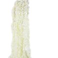 thumbnail image 1 of Guirnalda de flores colgantes de vid de seda artificial para bodas, decoración de pared de jardín con arco para exteriores, paquete de 10 (blanco), 1 of 5