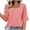 Orange, variant on AVTOIFY Summer Womens Blouses Dressy Casual, Women's Fashion Summer Printed Short Sleeve Round-Neck Blouses Top Pink XL