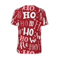 thumbnail image 3 of Rocae Ho Pattern Funny Christmas for Breathable Men's Baseball T-Shirt Fashionable Casual Baseball Jersey, Moisture-wicking Sportswear 4X-Large, 3 of 9