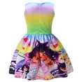 thumbnail image 2 of 3-8 year old APHMAU Girls' Dress, sleeveless bow dress, waist cinched A-line skirt, 2 of 5