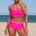 thumbnail image 5 of Afdoent Womens Tankini Bathing Suits Athletic Strap Tankini Swimsuit Two Piece Swimwear With And Adjustable Ties Bathing Suit For Vacation, 5 of 6