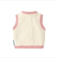 thumbnail image 2 of Esaierr Kids Infant Baby Boy Girl Knit Sweater Vest Cardigan Cartoon V-Neck Toddler Buttons Cardigan, 2 of 5