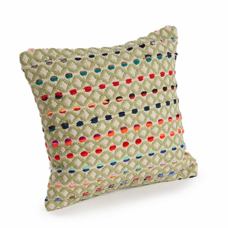 LR Home Boho Geometric Throw Pillow 18 x 18 Multi