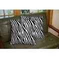 thumbnail image 3 of Set of 2 Zebra Print Animal Skin Tiger Stripes Abstract Pattern Line Background Fabric Amazing Throw Pillow Covers 18X18 Inch Decorative Pillow Cases for Couch Bedroom Living Room, 3 of 6