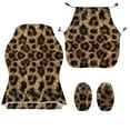 thumbnail image 2 of Xoenoiee Brown Leopard Pattern Gaming Chair Covers, Stretchable Computer Chair Cover Ergonomic Office Chair Cover Anti Cat Scratch Protection Computer Chair Slipcovers, Anti-Slip Racing Chair Covers, 2 of 7