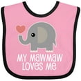 thumbnail image 3 of Inktastic My Mawmaw Loves Me Grandchild Gift Boys or Girls Baby Bib, 3 of 4