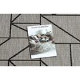 thumbnail image 2 of Runner Sizal Floorlux Design 20605 Triangles, Geometric Silver / Black 120 Cm, 2 of 5