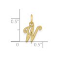 thumbnail image 4 of Diamond2Deal 10K Pendentif Lettre Solide en Or Jaune avec Initiale pour Femmes, 4 of 6