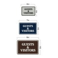thumbnail image 5 of Signs ByLITA Classic Framed, Guests & Visitors Sign (Ivory/Dark Brown) - Large, 5 of 6