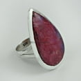 thumbnail image 3 of Ruby Natural Gemstone Proposal Ring, Solid Silver Wedding Ring, Pinky Ring, Engagement Rings For Women, Promise Ring, Girlfriend Gifts, Birthday Gifts For Mothers, July Birthstone Size 7, 3 of 5