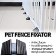 thumbnail image 3 of 2Pcs Upgraded Pet Gate Support Feet Stabilizer for Freestanding Dog Fence, Wide Triangle Base Reinforcement for Configurable Panels Fits 0.78 Wide Gates, Pet Proofing Home Safety Accessories, 3 of 8