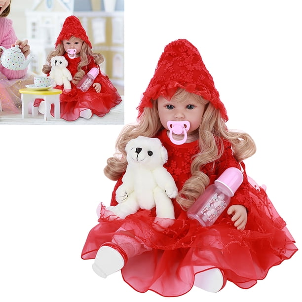 Muñeca bebé, muñeca bebé de silicona suave de simulación de niña muñeca bebé de simulación muy recomendada