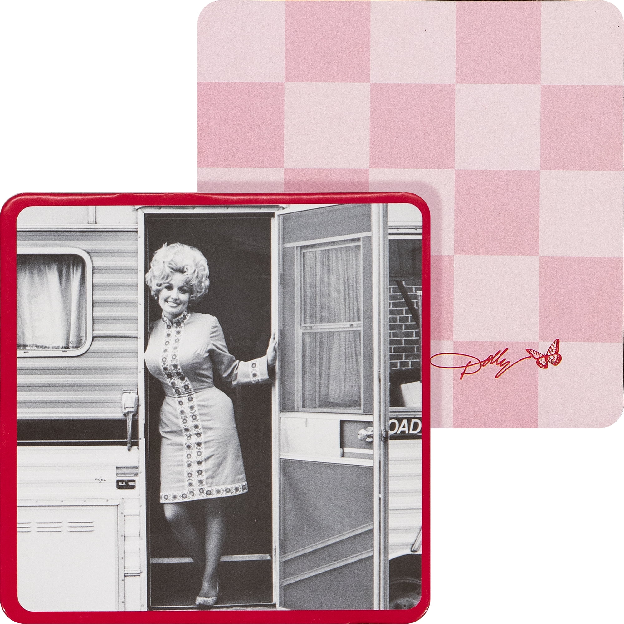 (2 pack) Dolly Parton Double Sided Multi-Color Coasters, 8 Count