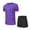 A-Purple, variant on GERsome Men's Tracksuits 2 Piece Short Sleeve Crewneck Plain T Shirts and Shorts Sets Summer Athletic Running Gym Workout Loungewear for Men M-3XL