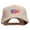 Khaki, variant on Eagle Flag Embroidered Solid Cotton Twill 5 Panel Prostyle Snap Cap - White OSFM