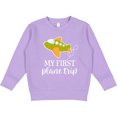 thumbnail image 2 of Inktastic My First Plane Trip Airplane Travel Toddler Sweatshirt, 2 of 4