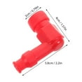 thumbnail image 2 of unbranded 5Ud Fundas De Goma Para Bujías De Motocicleta Repuesto Fácil Instalación Color Rojo, 2 of 6
