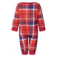 thumbnail image 3 of Pijama navideño familiar blusa estampada de enano de manga larga + traje de pantalones a cuadros de Buffalo ; Bebé-6-9 Meses, 3 of 4