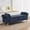 Blue, variant on BaseBeauty 67" Storage Bench with Arms, Upholstered End of Bed Bench, Linen Large Storage Ottoman Bench for Bedroom, Entryway, Gray