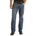 thumbnail image 2 of Hooey Men's Double Barrel Medium Wash Stackable Bootleg Jeans - HYMDTBRZP6 33W x 36L  US, 2 of 2
