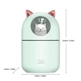 thumbnail image 6 of kjfeif Cat Small Humidifier for Bedroom - Mini Cool Mist Humidifiers with Night Light, Ultra-Quiet, Portable Personal Air Humidifier for Women Kids Room Office Desk Car, 6 of 7