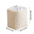 thumbnail image 3 of Xihbxyly Cesta de Almacenamiento Beige, Cierre de Cordón Plegable, Tela Resistente, Diseño Compacto, Organizador para El Hogar y Viajes, Multiusos, Tamaño 60 X 50 X 40 Cm, 3 of 7